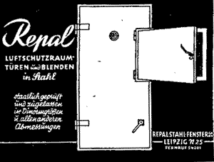 Standard air raid shelter door