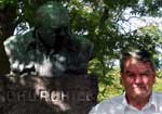 Irving, Churchill bust in Copenhagen