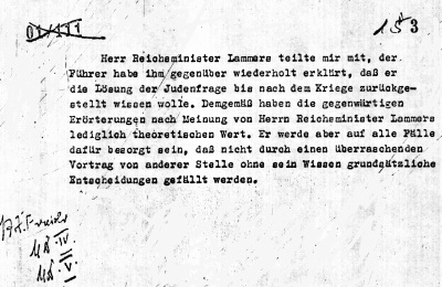 Schlegelberger Memorandum
