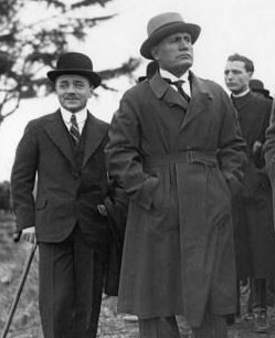 Benito Mussolini and friend, Engelbert Dollfuss