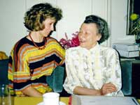 Sally Cox with Herta Schneider