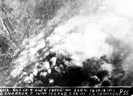 Osnabruck after bombing raid