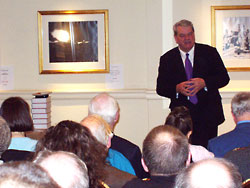 AUTHOR DAVID IRVING spoke to over one hundred Londoner supporters in a fine location in London's West End last night.