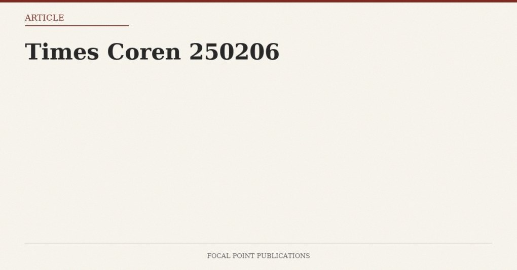 Times Coren 250206