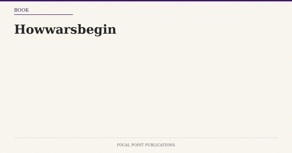 Howwarsbegin