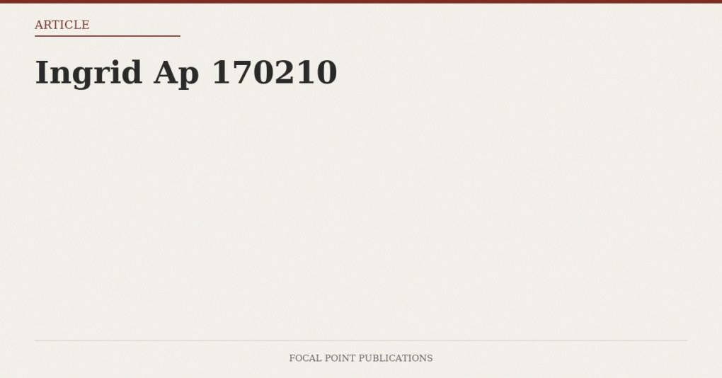 Ingrid Ap 170210