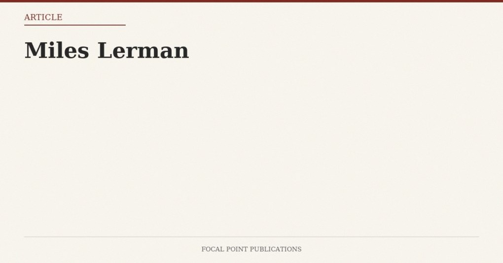 Miles Lerman