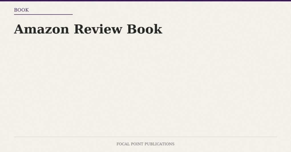 Amazon Review Book