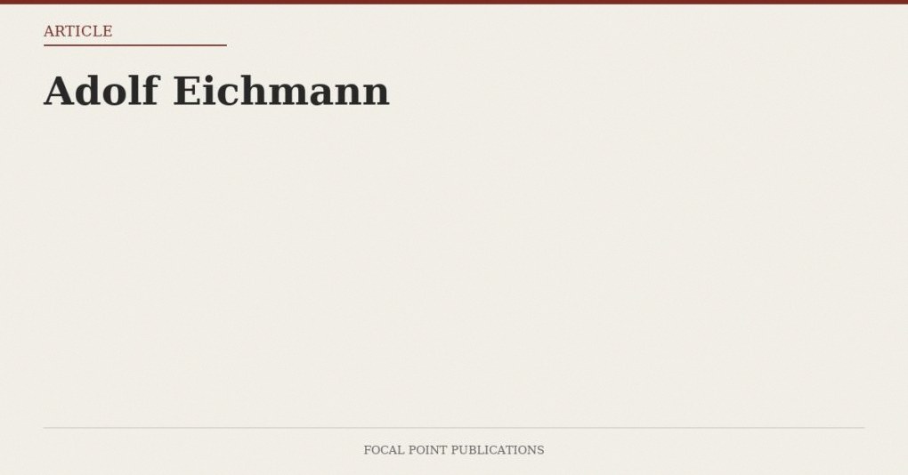 Adolf Eichmann