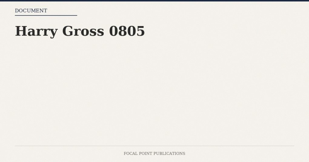 Harry Gross 0805