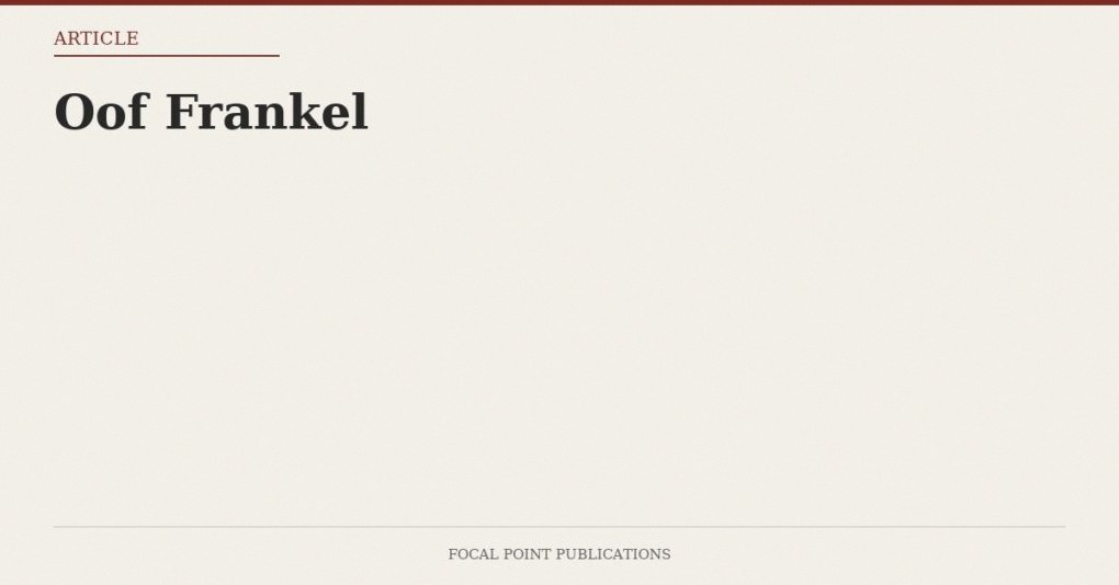Oof Frankel