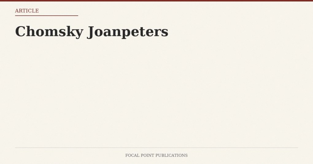 Chomsky Joanpeters