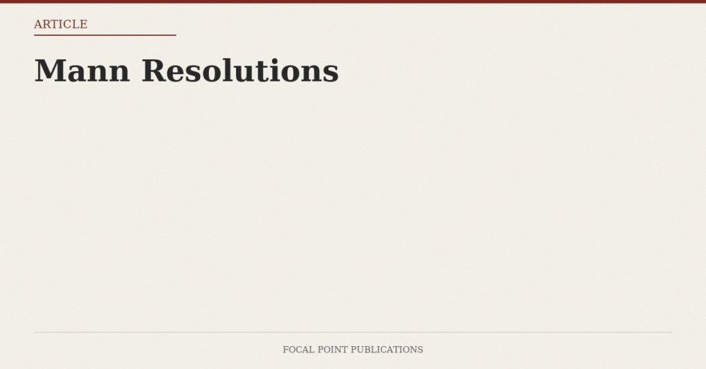 Mann Resolutions