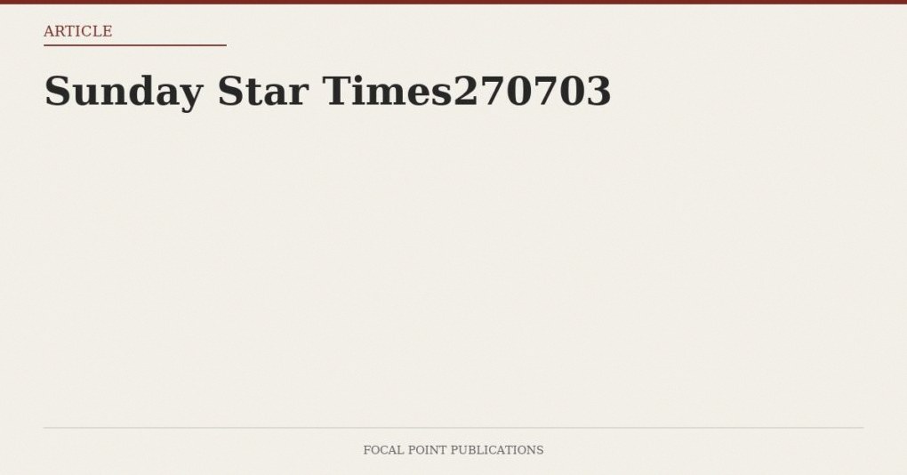 Sunday Star Times270703