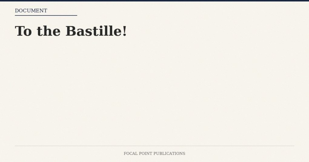 To the Bastille!
