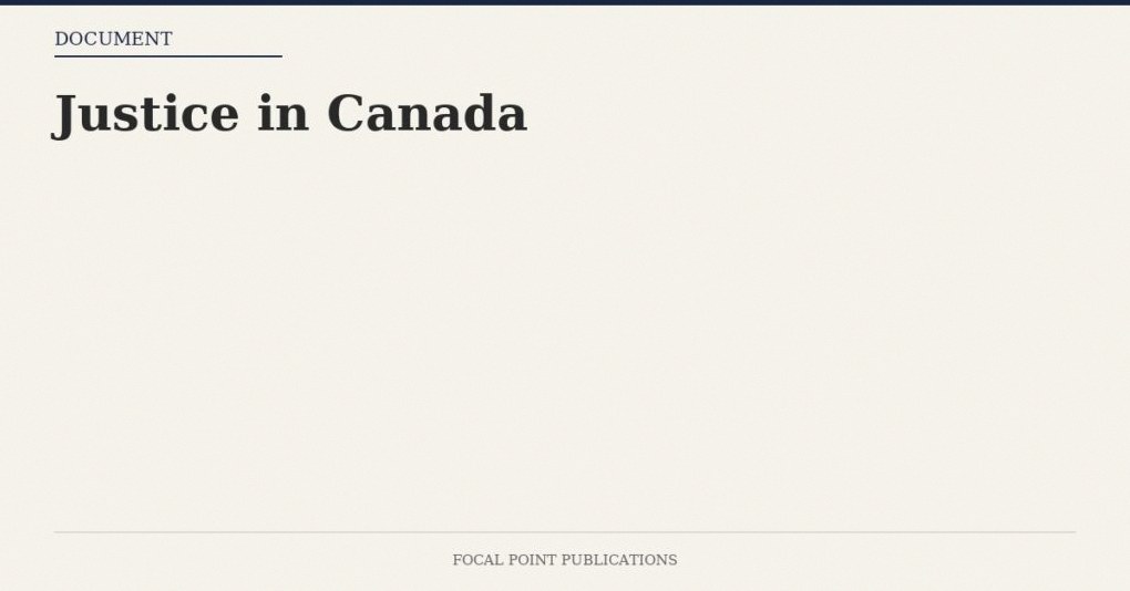 Justice in Canada