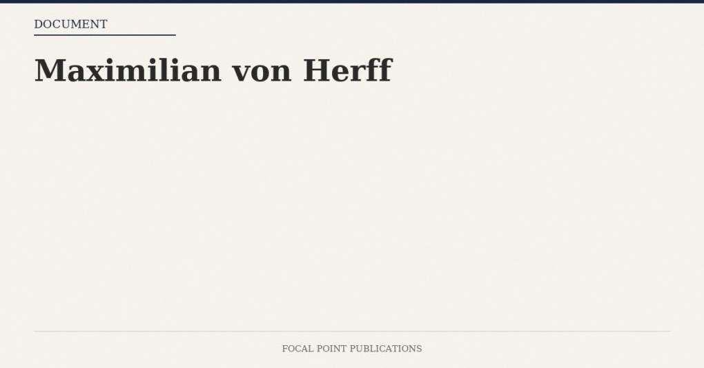 Maximilian von Herff