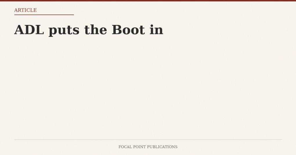 ADL puts the Boot in