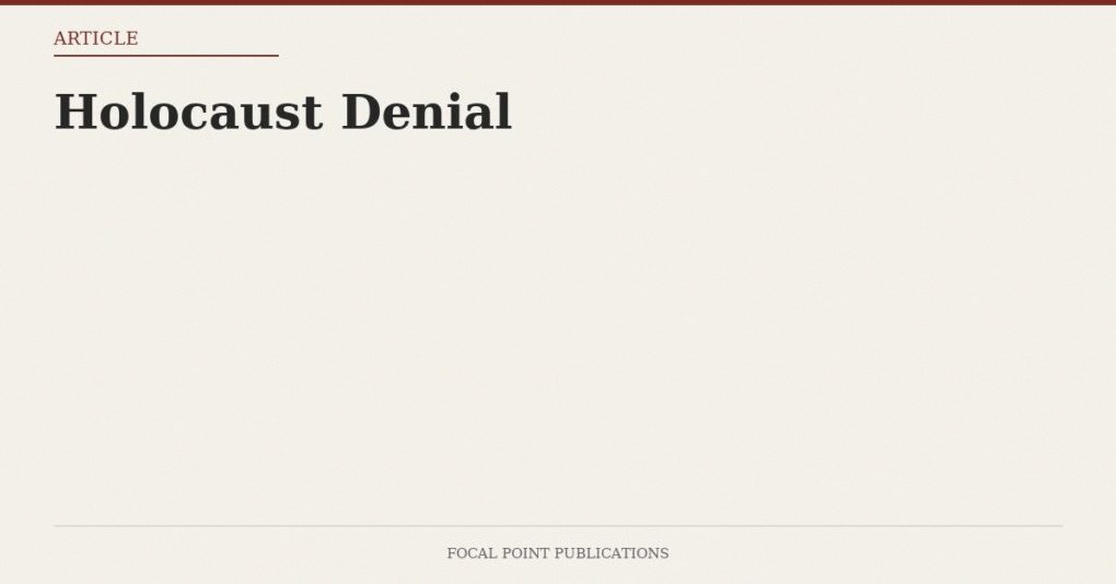 Holocaust Denial