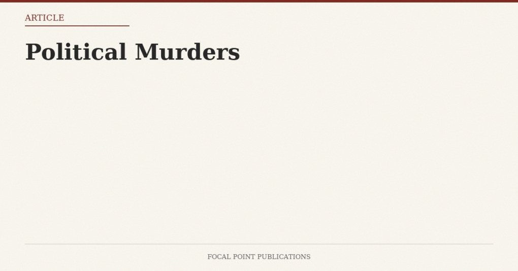 Political Murders