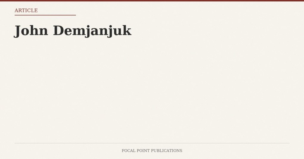 John Demjanjuk