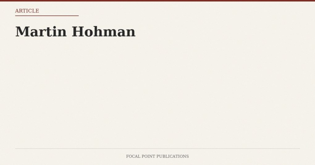 Martin Hohman