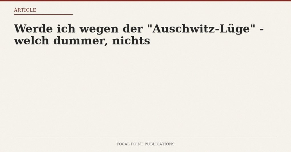Irving v Lipstadt: Trial Documents (German language)