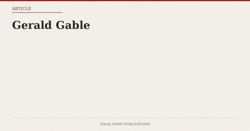 Gerald Gable