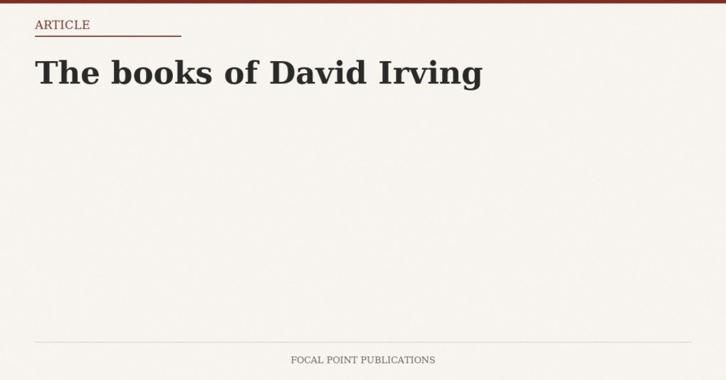 The books of David Irving