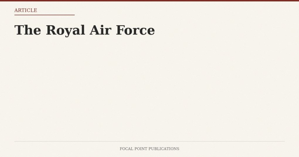 The Royal Air Force — Apr 1943