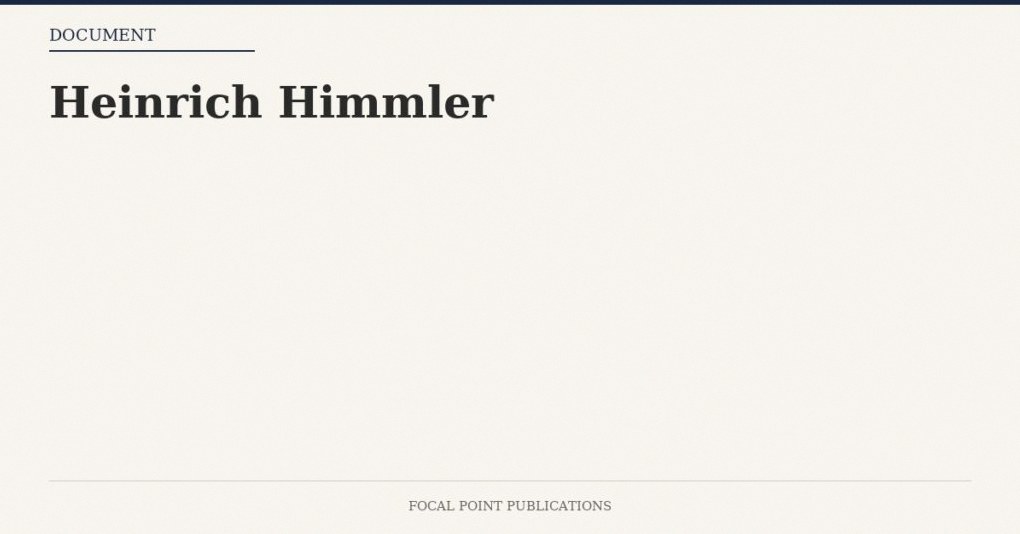 Heinrich Himmler