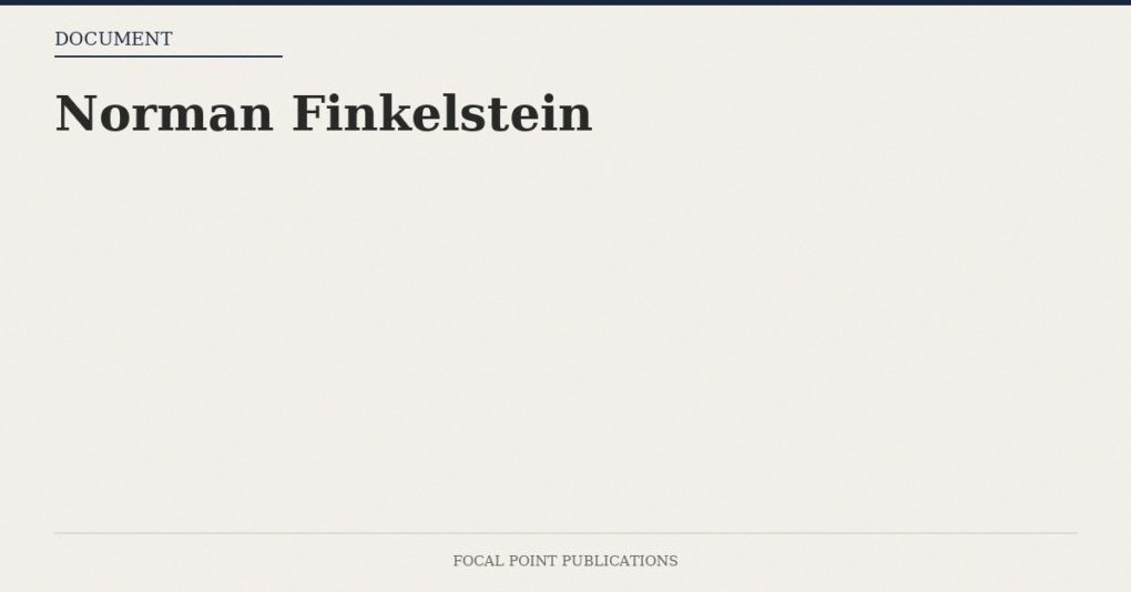 Norman Finkelstein