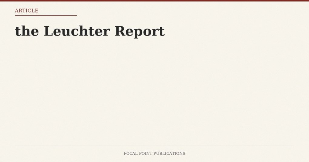 the Leuchter Report