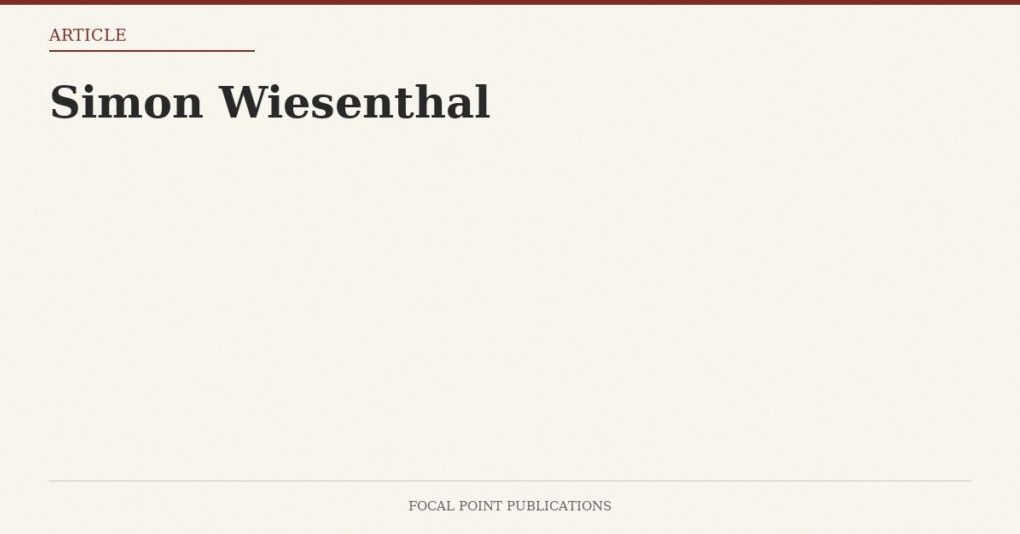 Simon Wiesenthal