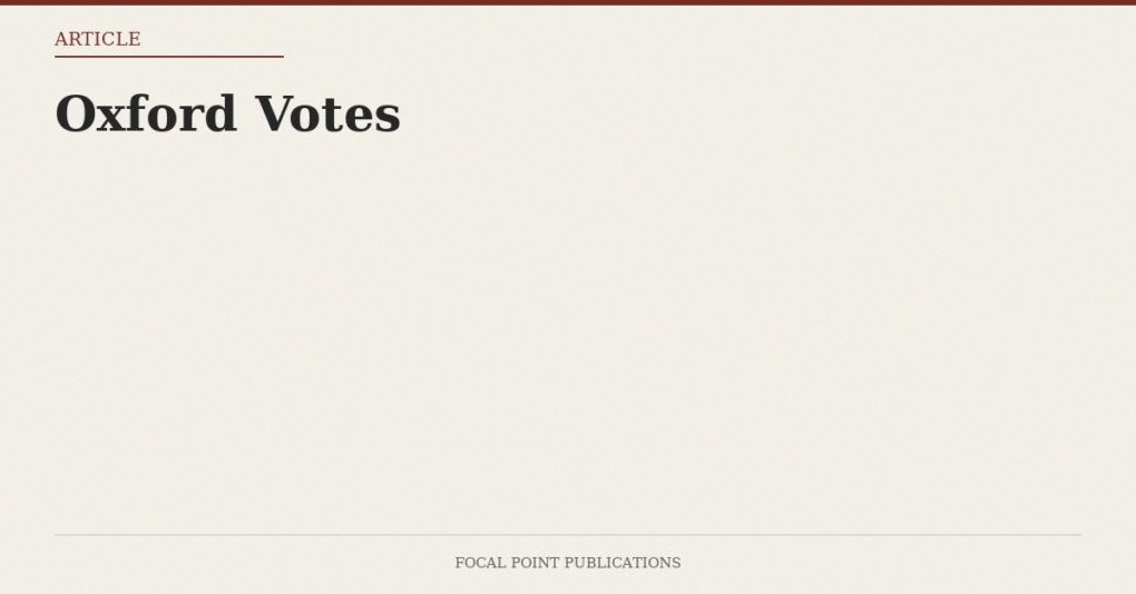 Oxford Votes