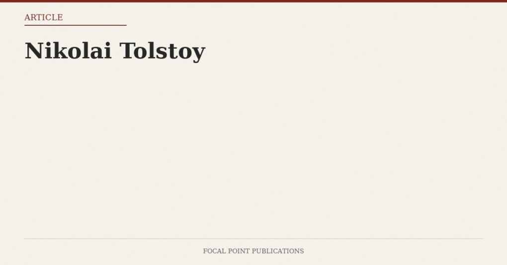 Nikolai Tolstoy