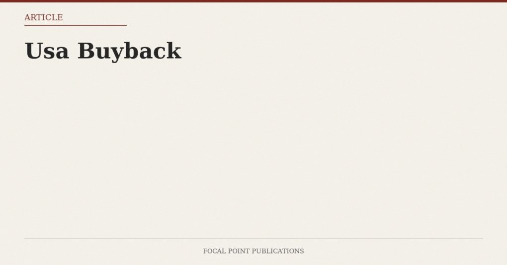 Usa Buyback