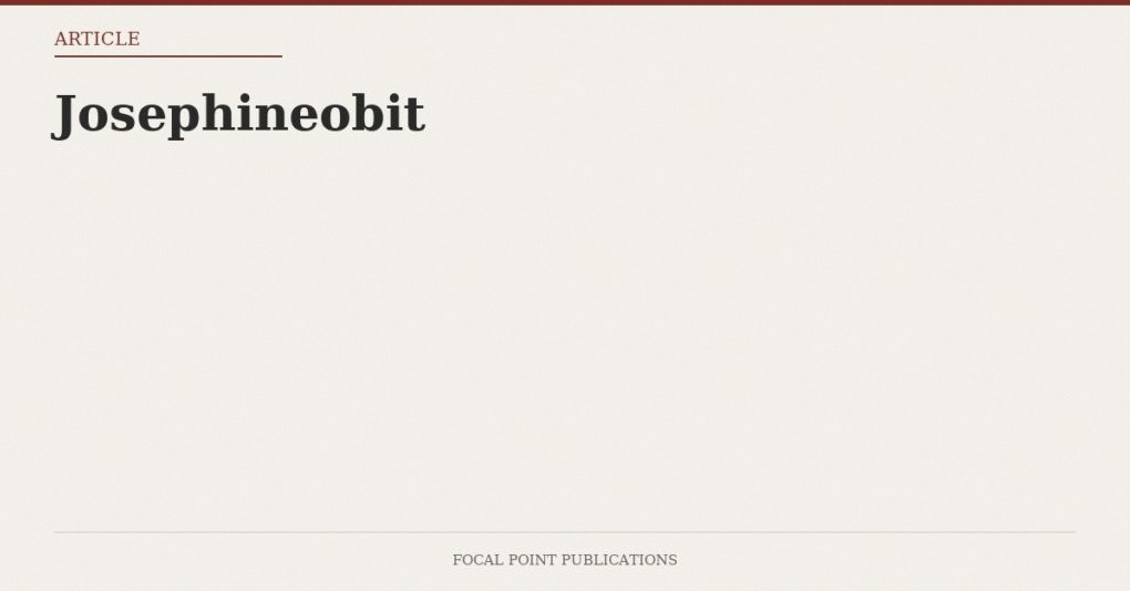 Josephineobit