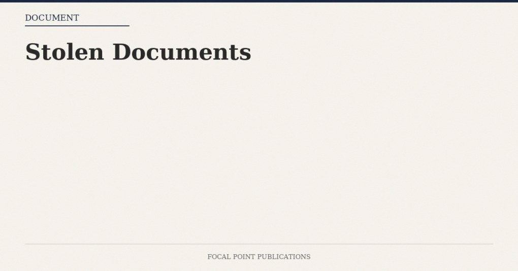 Stolen Documents