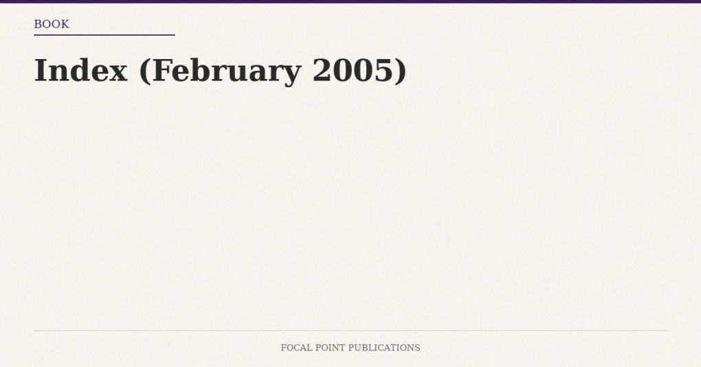 Index (February 2005)