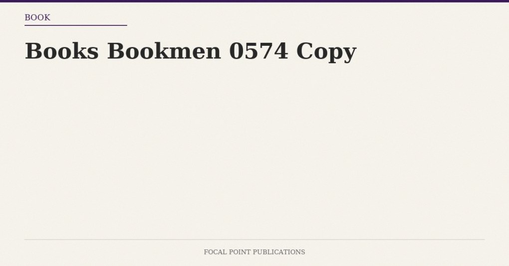Books Bookmen 0574 Copy