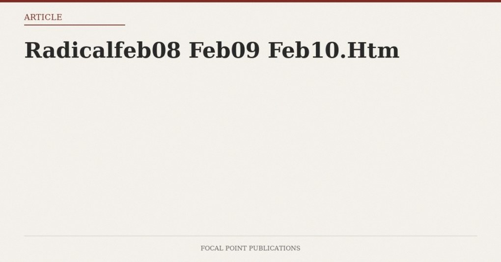 Radical’s Diary: February 8, 2005 (Spanish)