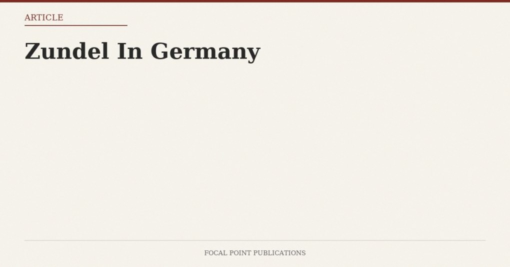 Zundel In Germany