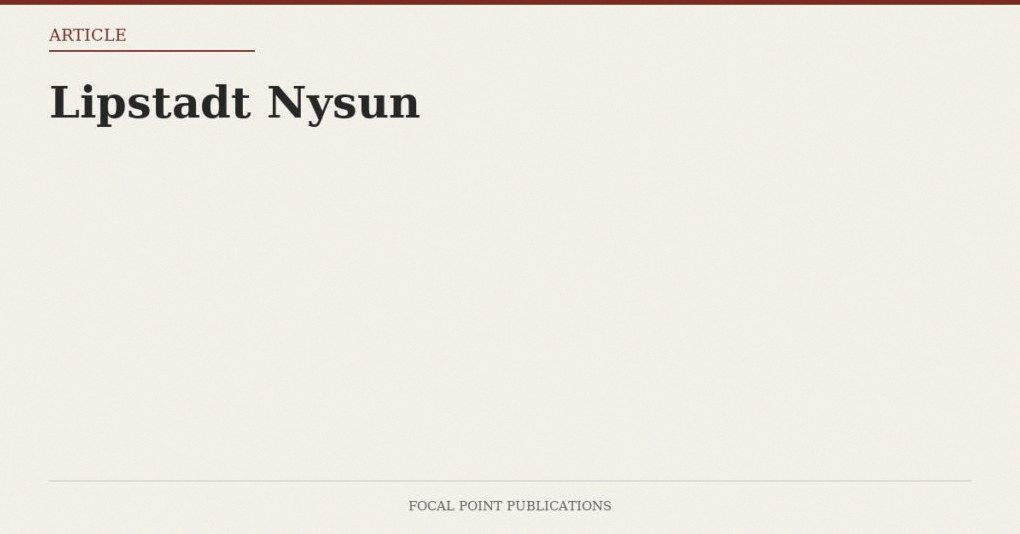 Lipstadt Nysun