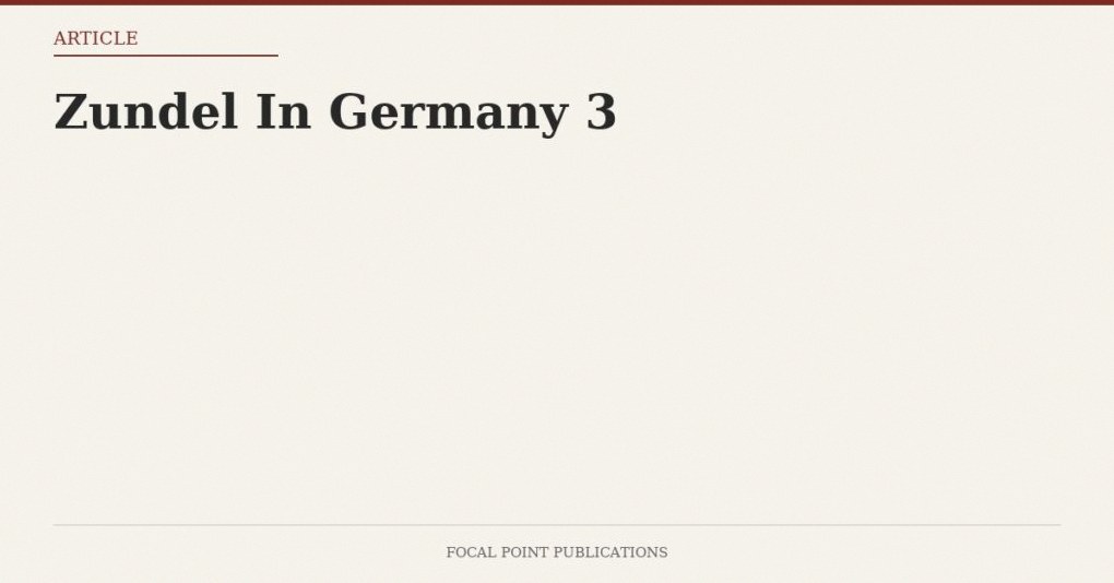 Zundel In Germany 3