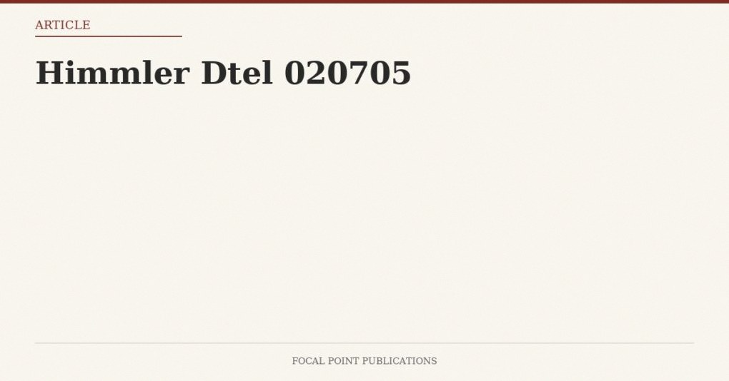 Himmler Dtel 020705