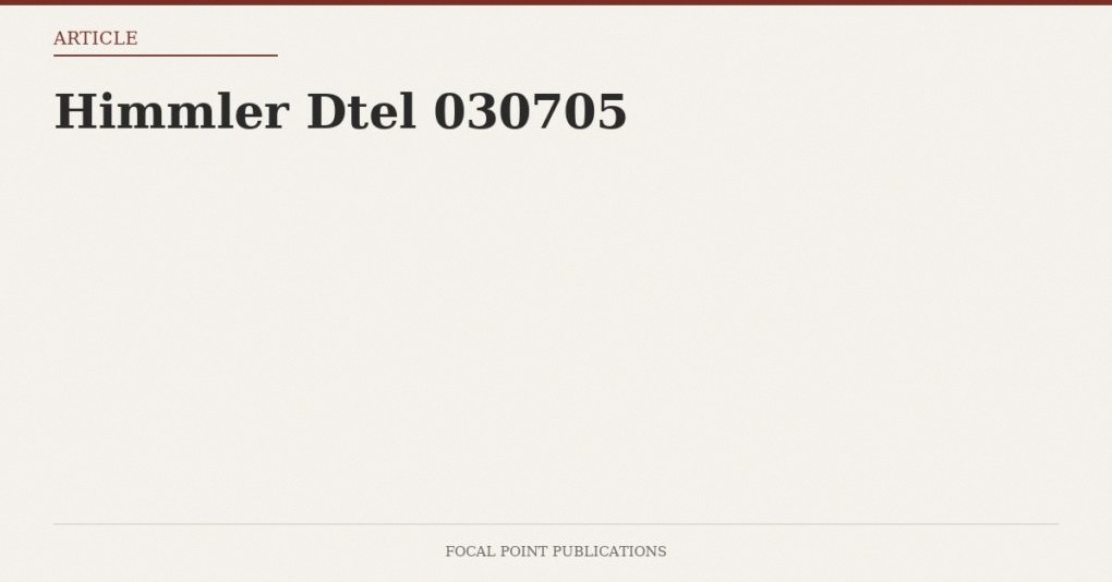 Himmler Dtel 030705