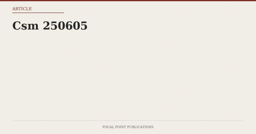 Csm 250605