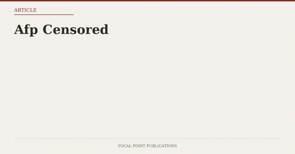 Afp Censored