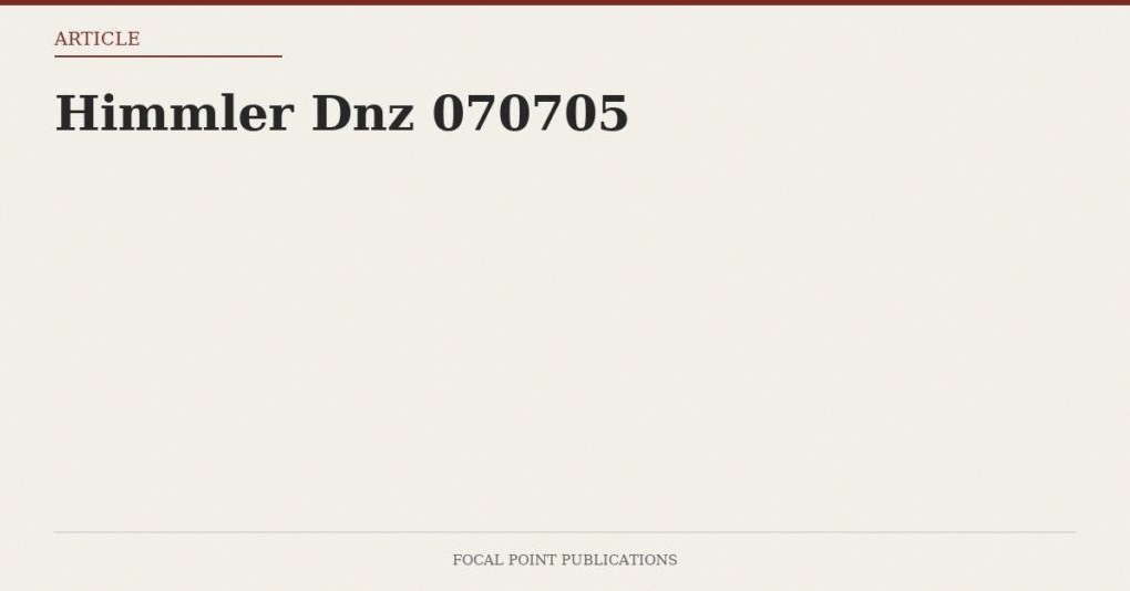 Himmler Dnz 070705